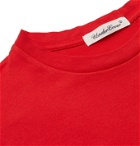 UNDERCOVER - Slim-Fit Printed Cotton-Jersey T-Shirt - Red