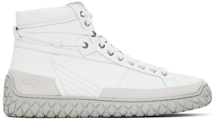 Photo: A-COLD-WALL* White Granulite Hi Sneakers