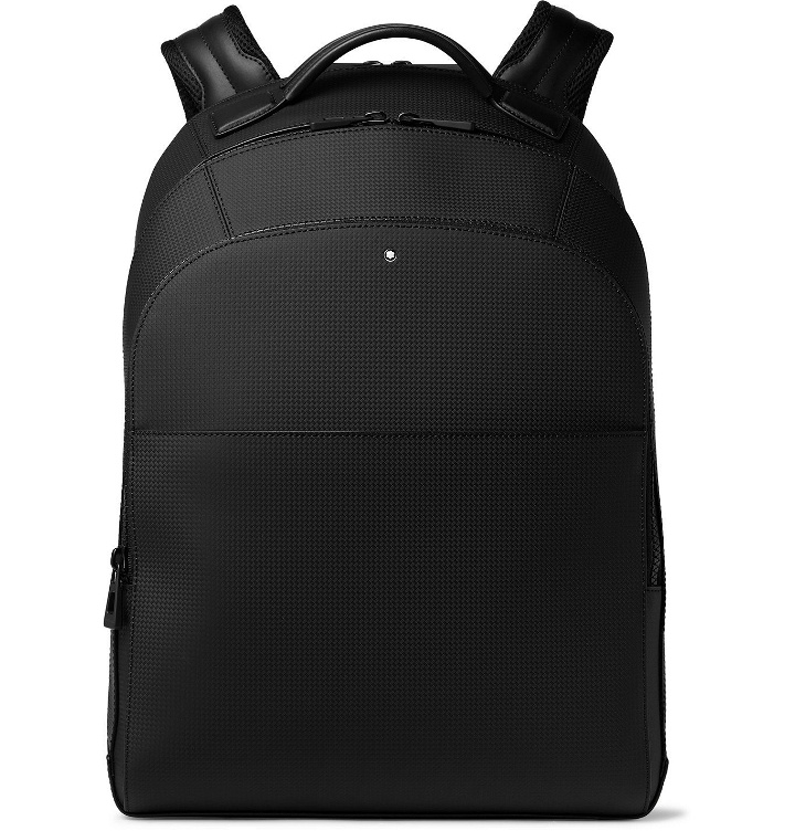 Photo: Montblanc - Extreme 2.0 Large Woven Leather Backpack - Black
