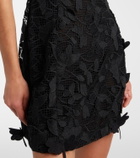 Blumarine Embroidered lace minidress