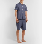 Oliver Spencer Loungewear - Cannington Gingham Cotton Pyjama Shirt - Blue
