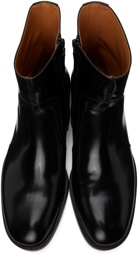 Maison Margiela Black Polished Zip Boots