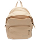 Eastpak Beige Leather Padded Pakr Backpack