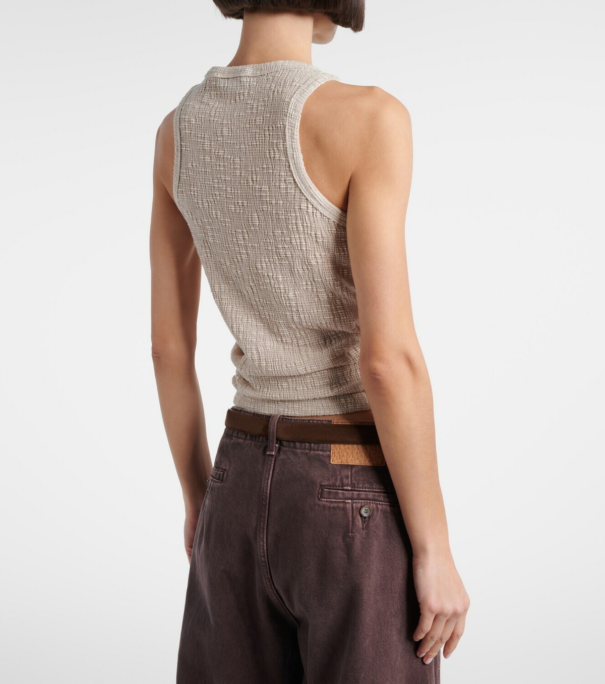 Magda Butrym Floral-appliqué tank top