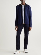 Dunhill - Colour-Block Mulberry Silk Zip-Up Cardigan - Unknown