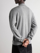 LOEWE - Logo-Appliquéd Wool Cardigan - Gray