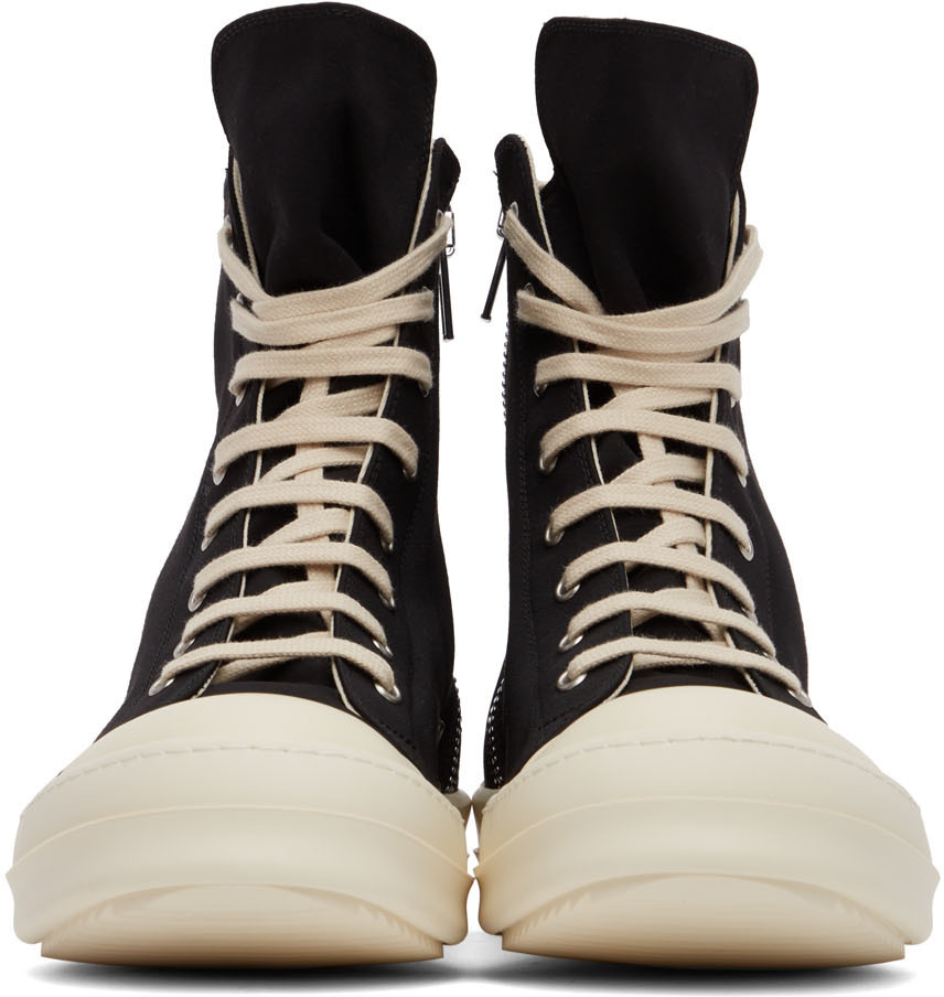 Luxor Canvas High Top Sneakers in Black - DRKSHDW By Rick Owens