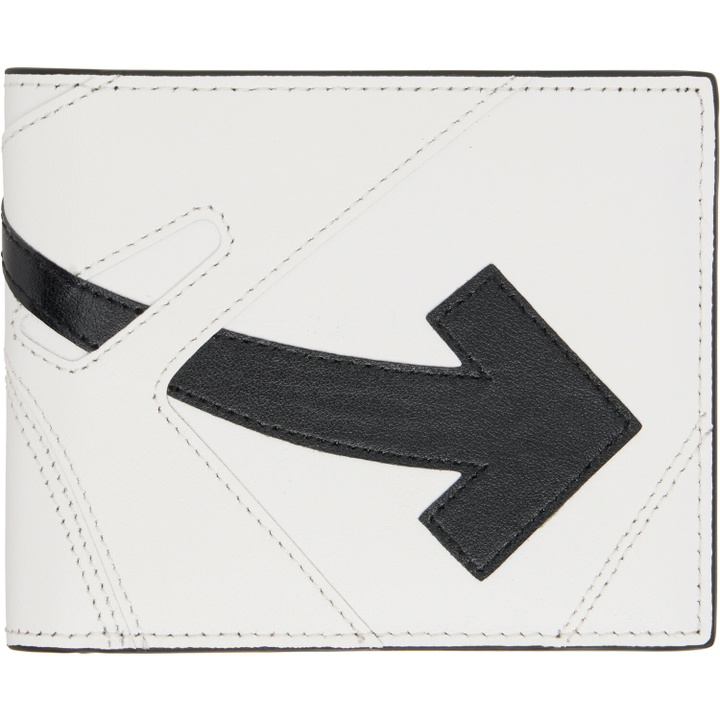 Photo: Off-White White & Black 'OOO Sneaker' Bifold Wallet