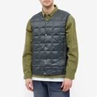 Taion Men's V-Neck Down Vest in Charcoal