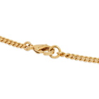 A.P.C. Men's A Plaque Necklace in Gold