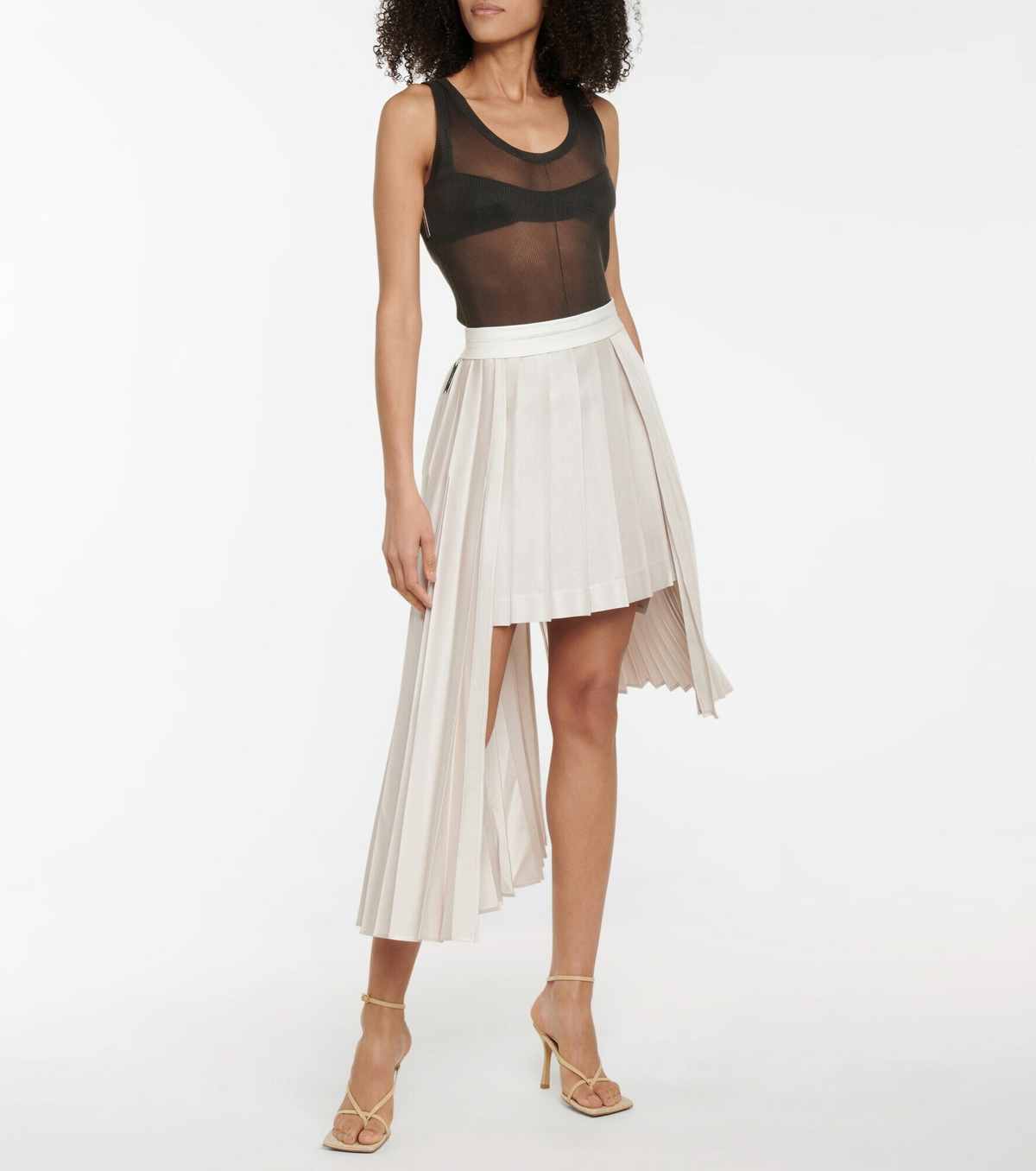 Peter Do - Pleated asymmetric midi skirt Peter Do