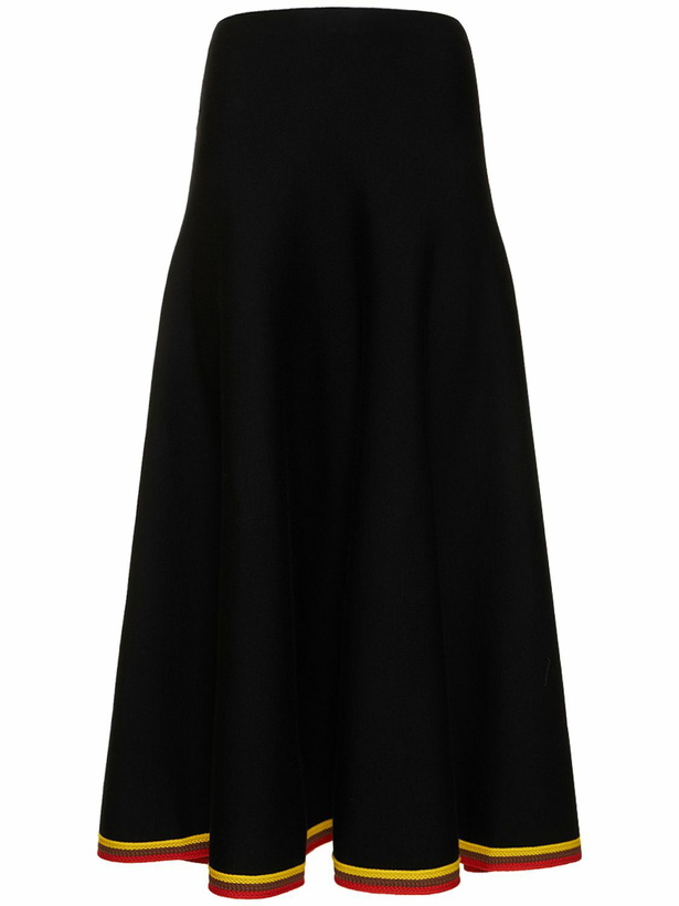 Photo: GABRIELA HEARST - Mira Mid Rise Wool Knit Midi Skirt