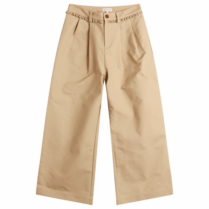 Photo: My Mum Made It Women's Pleat Cotton Trousers in Fawn