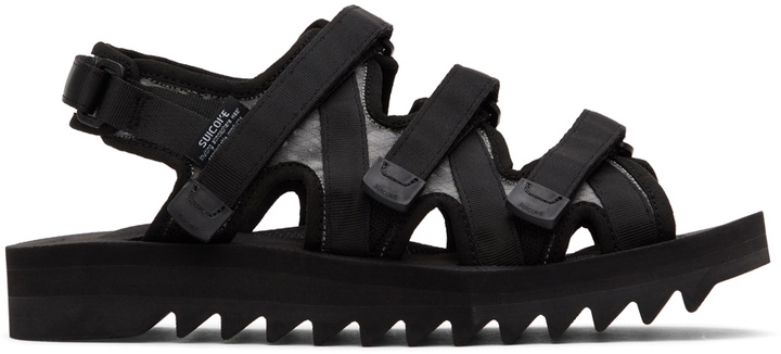 Photo: Suicoke Black & Grey ZIP-3ab Sandals