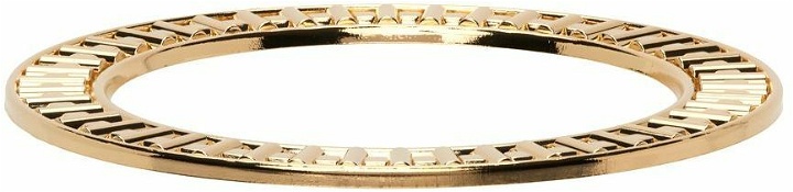 Photo: IN GOLD WE TRUST PARIS SSENSE Exclusive Gold Needle Bearing Bracelet