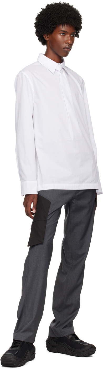 Olly Shinder White Vanishing Tie Shirt