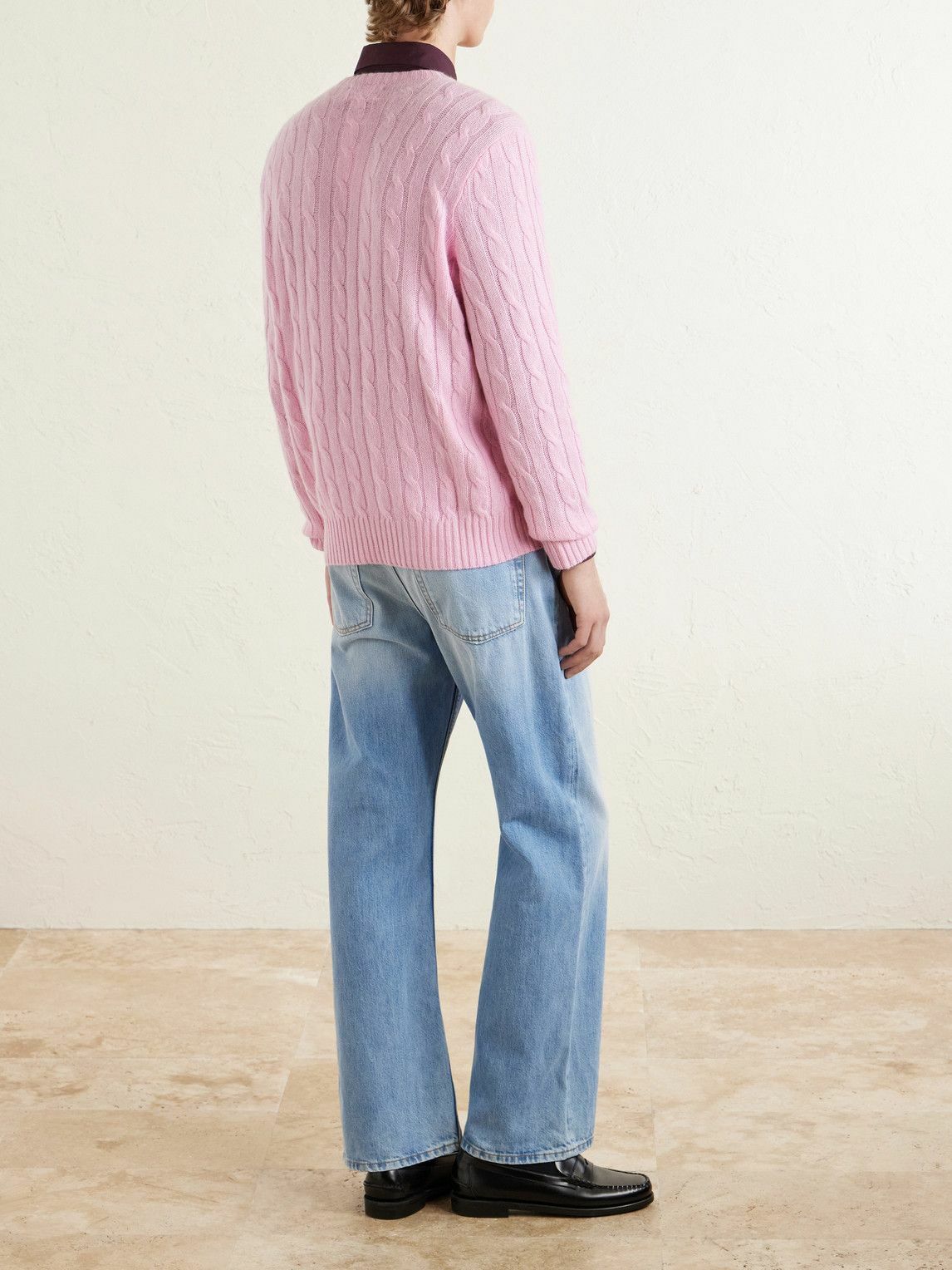 Polo Ralph Lauren - Cable-Knit Cashmere Sweater - Pink Polo Polo Ralph Lauren - Cable-Knit Cashmere Sweater - Pink Polo