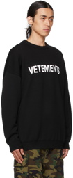 VETEMENTS Black Logo Sweater
