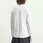 Comme des Garçons SHIRT Men's Cotton Long Sleeve T-Shirt in White