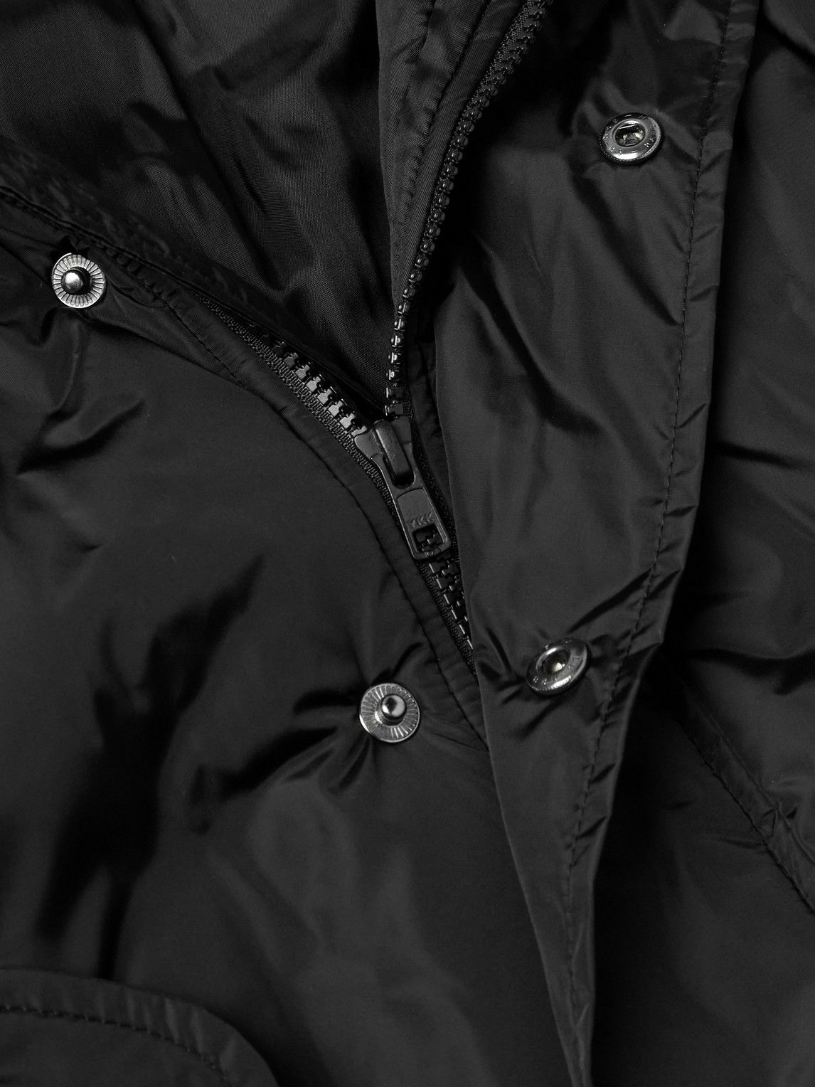 Simone Rocha - Faux Fur-Trimmed Padded Tech-Shell Hooded Jacket