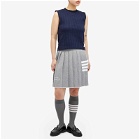 Thom Browne Women's Jacquard Shell Top in Navy