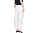 TOTEME White Drawstring Cotton Trousers