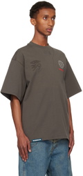 NAMESAKE Gray Sava Oversized Stone Buddha T-Shirt