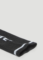 Off-White Lurex Checkerboard Socks