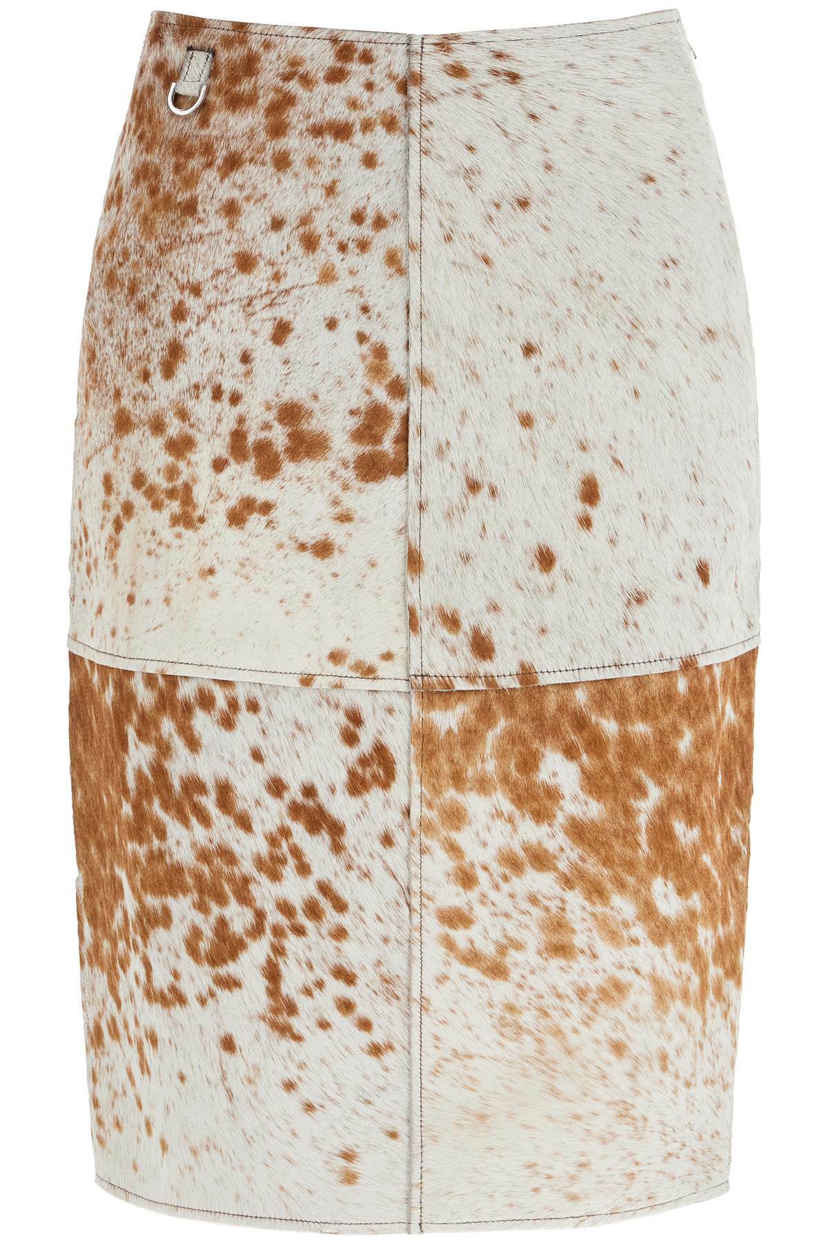 SAKS POTTS "leopard print midi skirt Beige