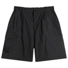 A Kind of Guise Men's Quito Pleated Tech Shorts in Black Panther