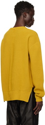 Rick Owens Yellow Porterville Fisherman Sweater