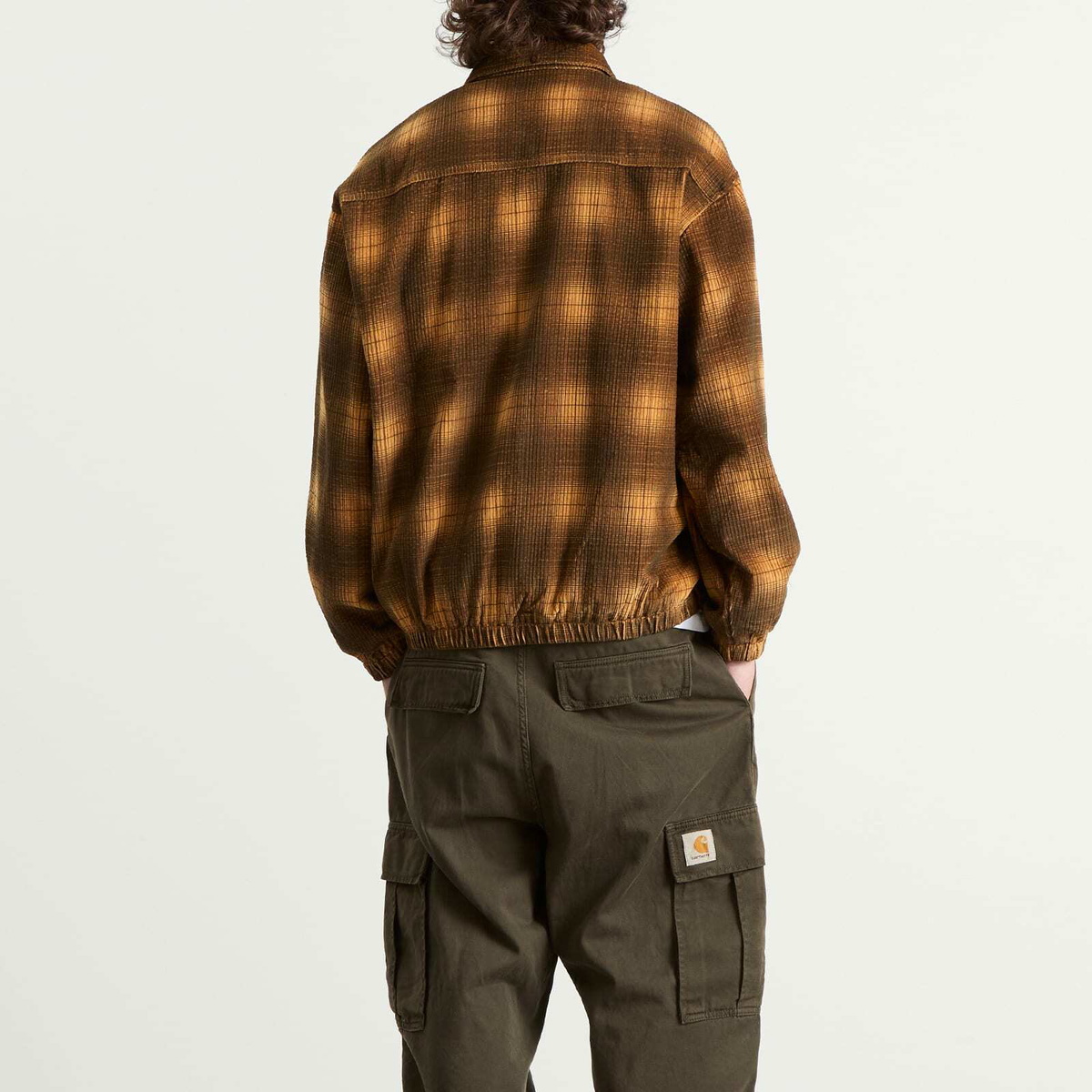 Butter Goods Men's Jive Cord Jacket in Mustard Plaid