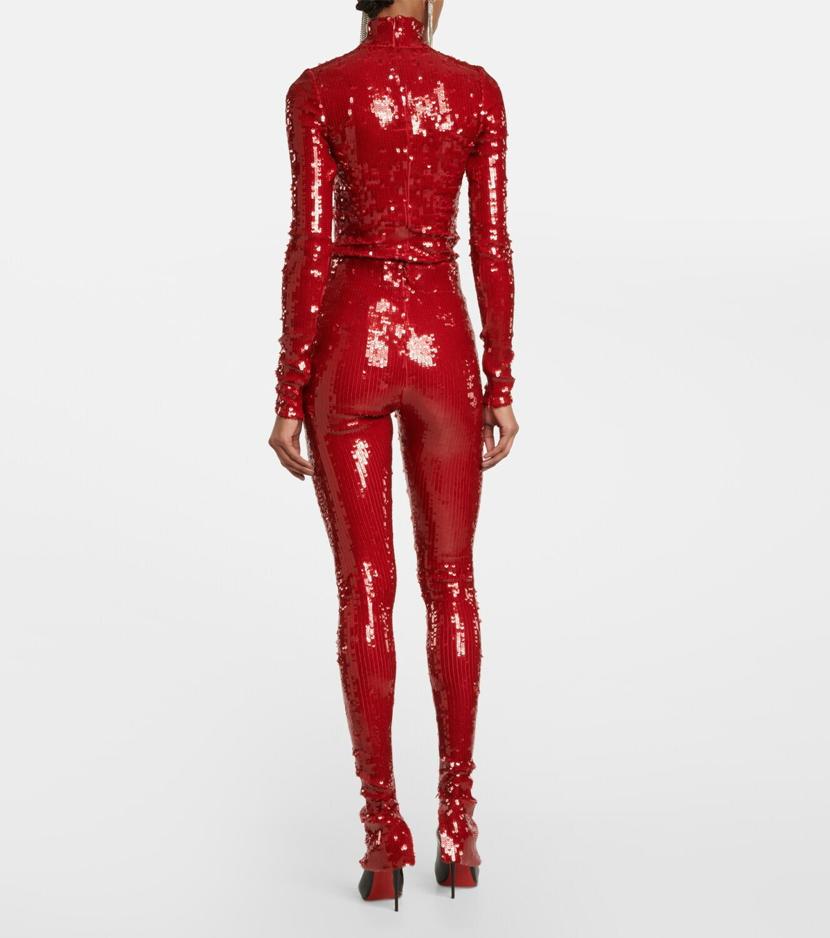 LaQuan Smith Sequin-embellished leggings LaQuan Smith