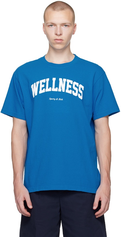 Photo: Sporty & Rich Blue 'Wellness' T-Shirt