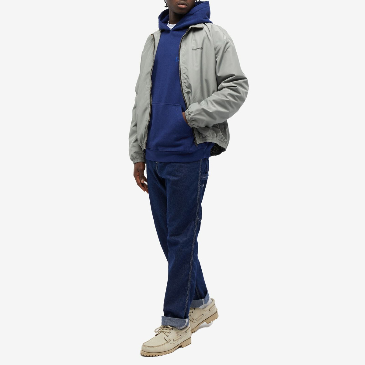 Dime Men's Classic Small Logo Hoodie in Navy Dime