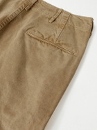 Auralee - Finx Straight-Leg Cropped Cotton-Twill Chinos - Neutrals