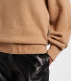 Khaite Jackson wool and cashmere polo sweater