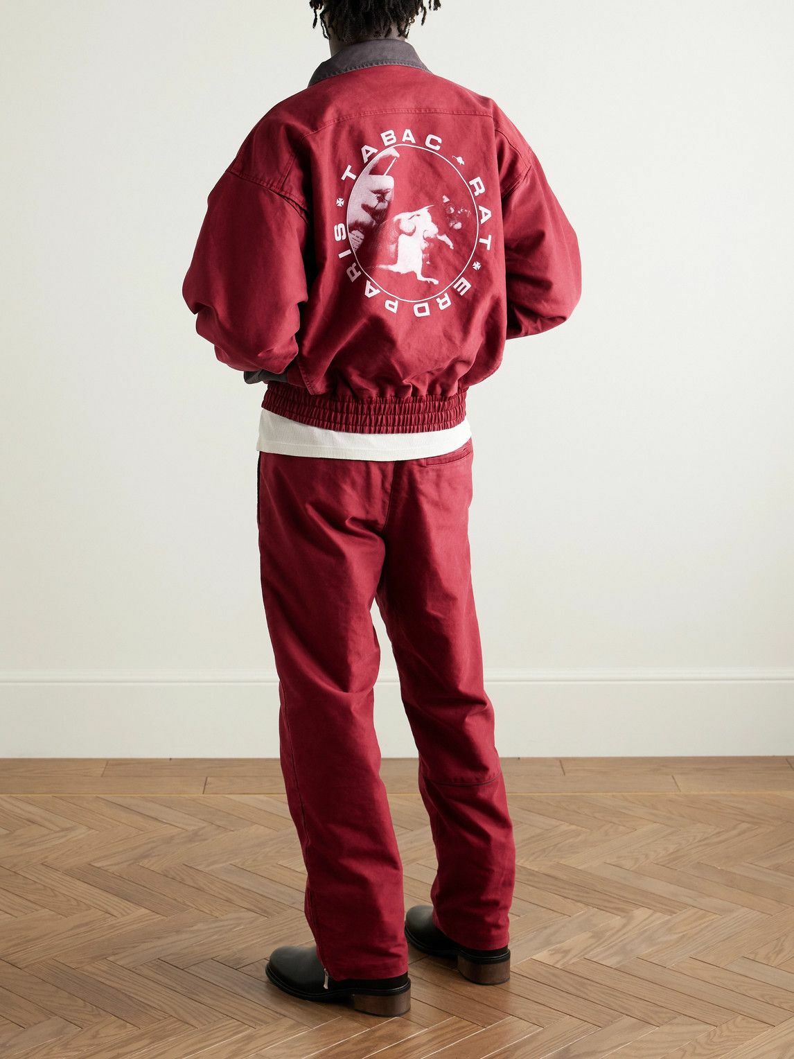 Enfants Riches Déprimés - Tabac Rat Logo-Print Colour-Block Cotton