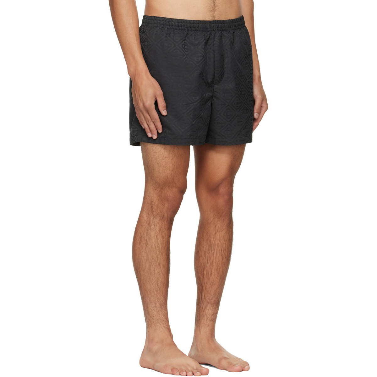 Casablanca Black Monogram Jacquard Swim Shorts