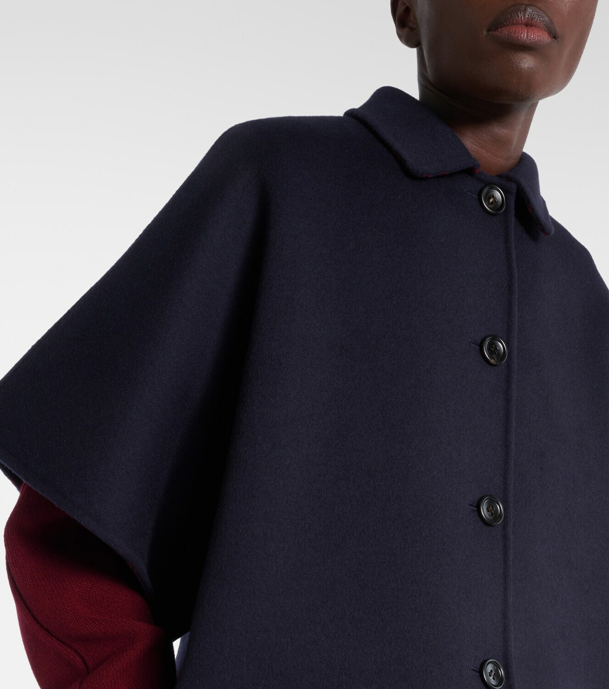 Gucci Single-breasted wool cape