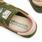 END. X Adidas Tobacco 'Flyfishing' Sneakers in Wild Pine/Gum