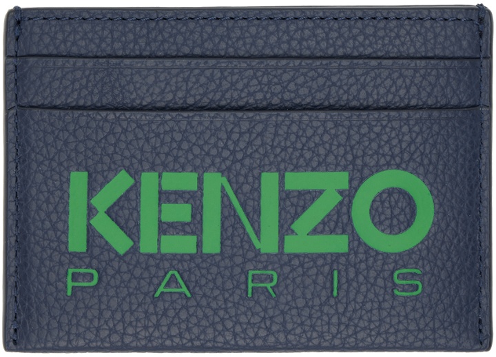 Photo: Kenzo Navy Leather Cardholder