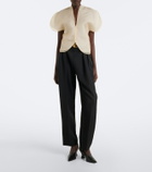 Khaite Briar silk organza top