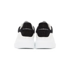 Alexander McQueen White and Black Croc Oversized Sneakers