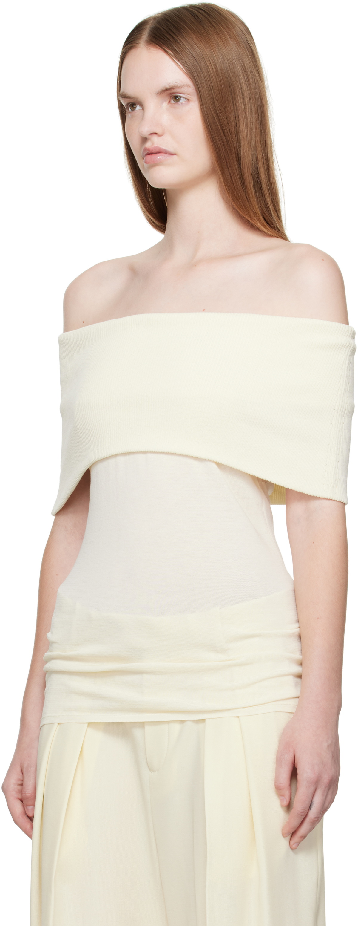 La Collection Off-White Scarlet Top