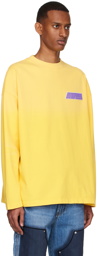 We11done Yellow Cotton Long Sleeve T-Shirt
