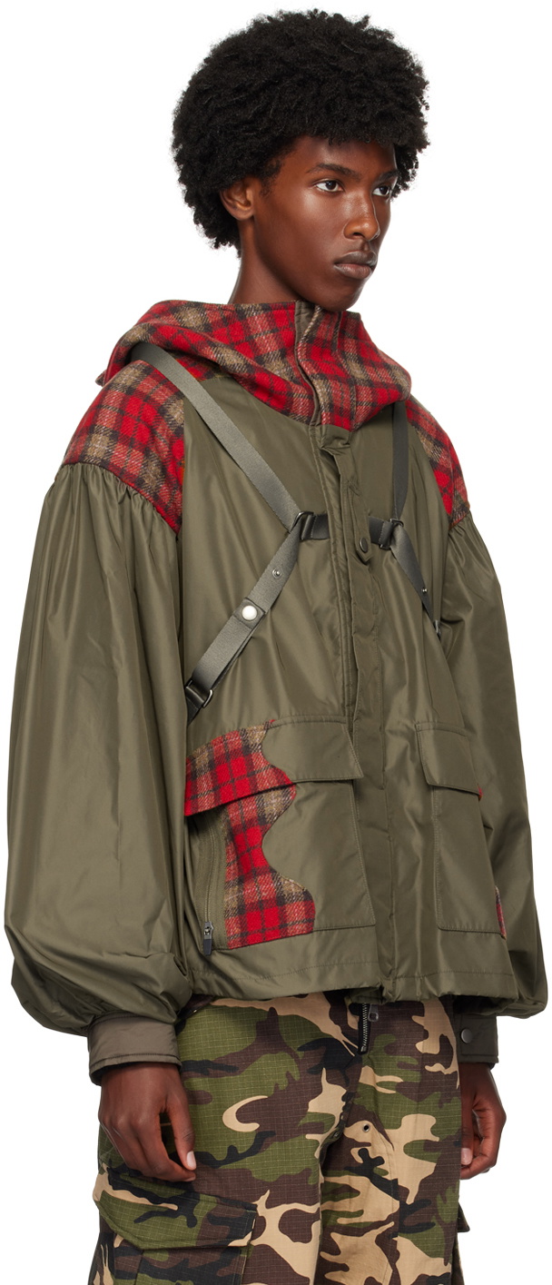 Andersson Bell Khaki Puff Sleeve Harness Jacket Andersson Bell