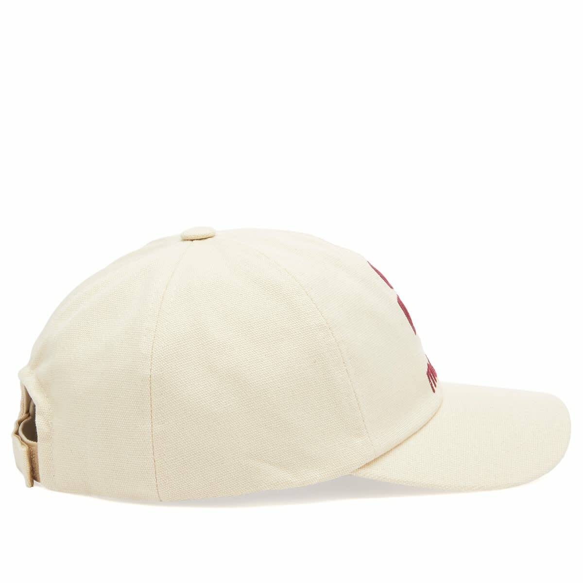 Isabel Marant Men's Tyron Logo Cap in Ecru/Red