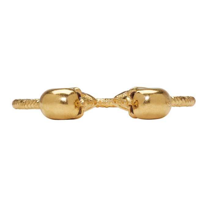 関税送料込♪ALEXANDER MCQUEEN/Twin Skull Bracelet ALEXANDER MCQUEEN | Twin Skull Bracelet | Unisex | Ant