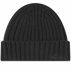 AMIRI Cashmere Script Beanie in Black